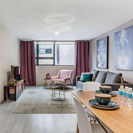 Cozy Roma Norte Flat - Parking- Wifi - Sleeps 6 Мексико Сити Екстериор снимка