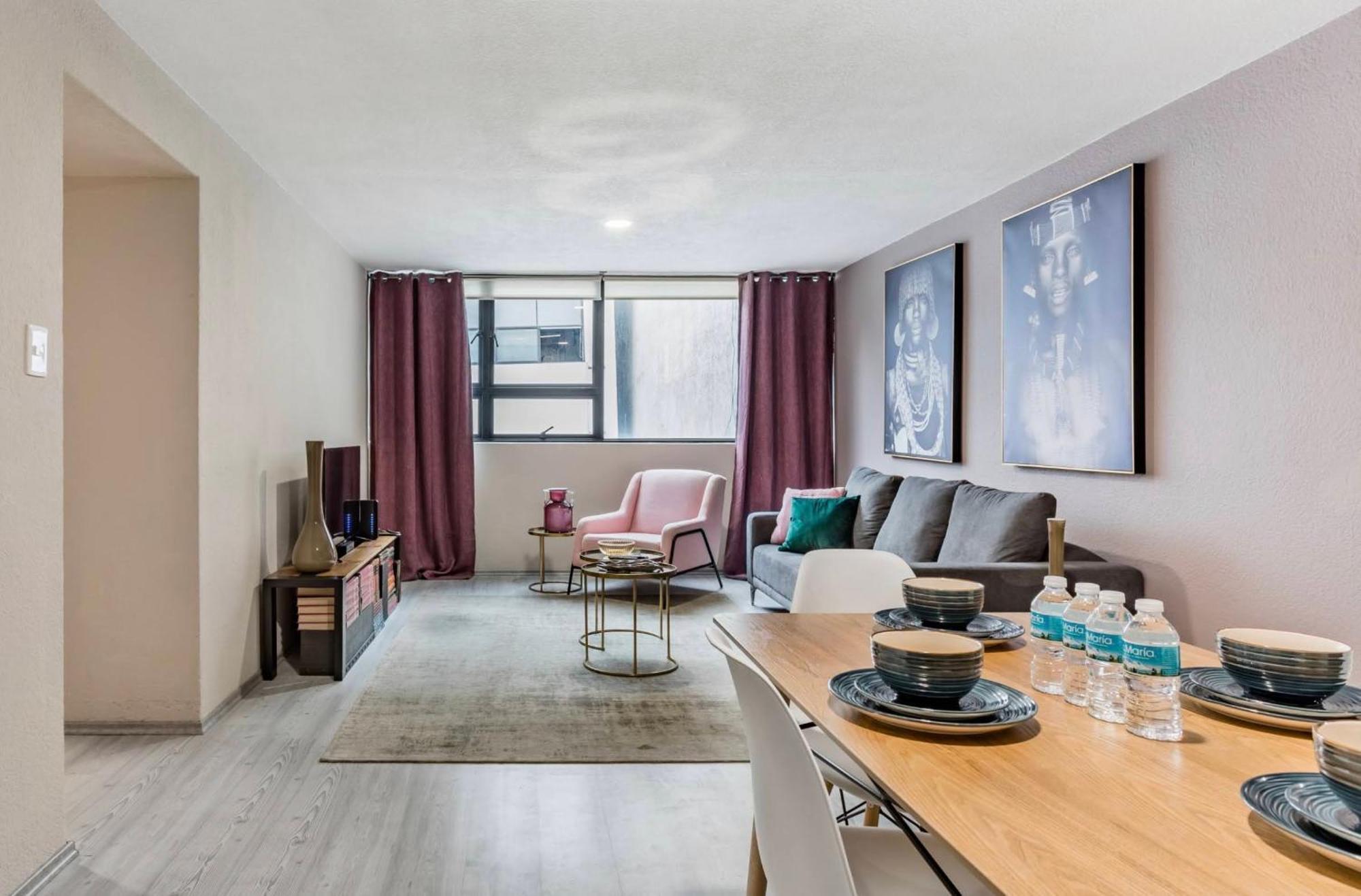 Cozy Roma Norte Flat - Parking- Wifi - Sleeps 6 Мексико Сити Екстериор снимка